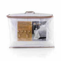 Одеяло 172х205 ДомВелл Лебяжий пух (п/э 90, кант, чемодан) Коллекция Жемчужина  