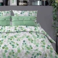 Наволочка 50х70 ДомВелл (Бязь) 288 Эвкалипт зеленый