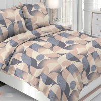 Комплект постельного белья Евро (70*70) ДомВелл Бязь Соната 6071/1 Затмение 