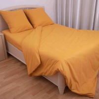 Пододеяльник 2-х сп. (215*175 см) ДомВелл (Поплин) Горчица