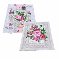 Полотенце вафельное  50*60 ДомВелл Чаепитие 10921/1 (Промо)