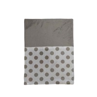 Скатерть из рогожки 180*220 ДомВелл Акцент Горошек 568/7