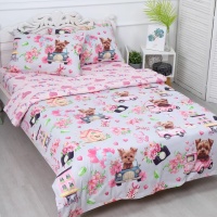 Комплект постельного белья 1,5 (50*70) ДомВелл Поплин Детство 5011 Йорк (1 наволочка)