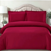 Простыня 220х220 ДомВелл (Поплин) Винный