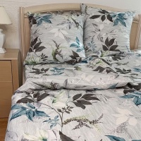 Комплект постельного белья 1,5 (70*70) ДомВелл Удачный полисатин-70 2693/1 Весенняя пора