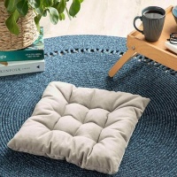 Подушка декоративная 40x40см, Sandy Square Серый, Полиэстер 