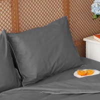 Наволочка 50х70 ДомВелл (Поплин) Графит