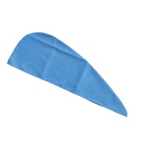 Тюрбан для бани ДомВелл вафелька голубая