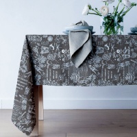 Скатерть из рогожки 120х150 ДомВелл Кафе 2322/3