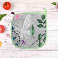 Прихватка кухонная ДомВелл Вафельная Бабочки 5131/1