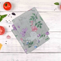 Набор салфеток 3шт 30*30 ДомВелл вафельные Бабочки 5131/1