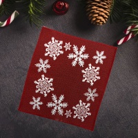 Салфетка из гобелена 30*33 ДомВелл 408011 Снежинки