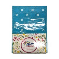 Скатерть из рогожки 150х180 ДомВелл Крестики 767/6п