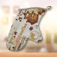 Варежка кухонная ДомВелл рогожка Кофейное изобилие 0516/1/946