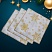 Салфетка из рогожки 30*30 ДомВелл 3145/2 Снежинка белая
