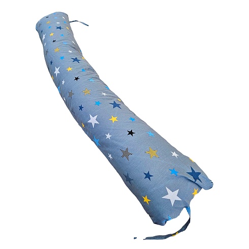 Подушка форма "I" 8127/2 Звезды серые (бязь, пакет) ДомВелл многофункциональная 145*25