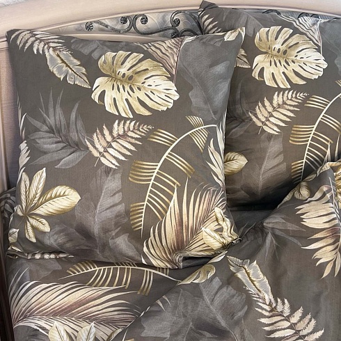 Комплект постельного белья 1,5 (70*70) ДомВелл Удачный полисатин-70 2963/9 Тропический микс