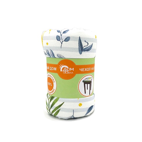 Чехол на табурет 40*40 ДомВелл рогожка/поролон Розмарин 3064/1