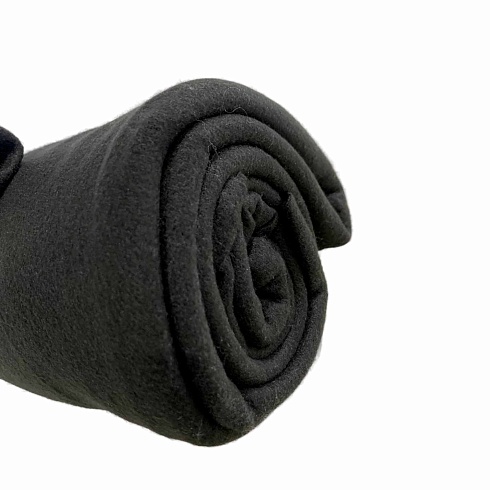 Плед 130х170 ДомВелл флис Черный