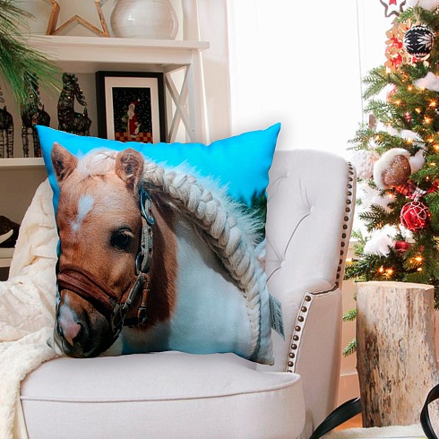 Подушка 35*35 ДомВелл габардин, поплин Юлик