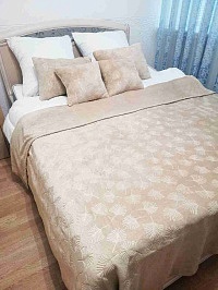 Плед 200х220 ДомВелл фланель 154 Пальма