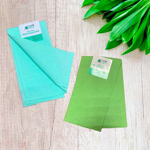 Полотенце 46*60 Калейдоскоп ДомВелл рогожка Фисташка