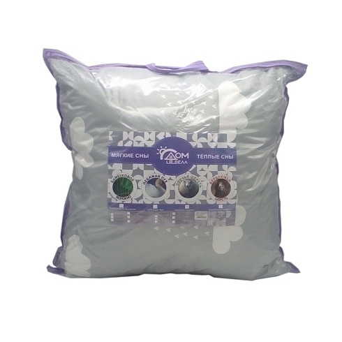 Подушка 70х70 Лебяжий пух (п/э 90, чемодан) ДомВелл 