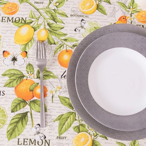 Скатерть из рогожки 120х150 ДомВелл Сиеста 3115/1