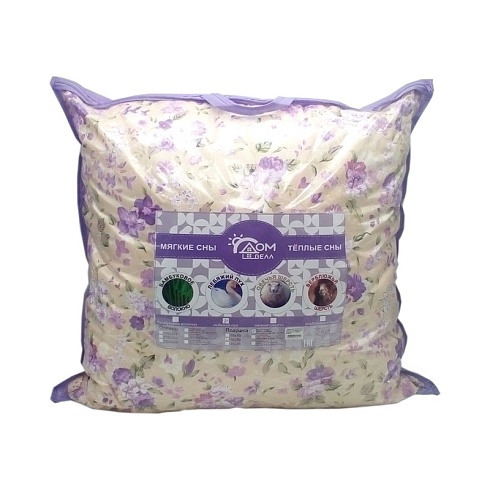 Подушка 70х70 Овечья шерсть (п/э 70, чемодан) ДомВелл 