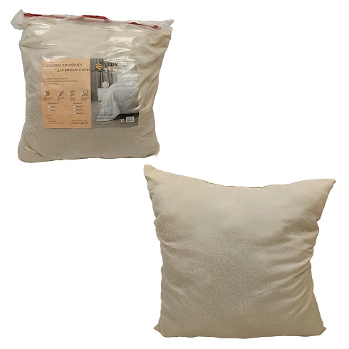 Подушка 70х70 Силиконизированное волокно (п/э, пакет) ДомВелл Коллекция Эконом