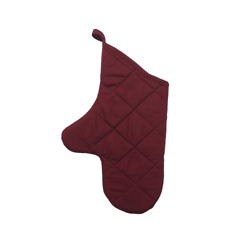 Варежка 35*20 кухонная стеганная (габардин(100%пэ), поплин винный(100%хл.)) ДомВелл Лесной олень