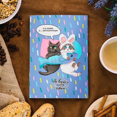 Полотенце вафельное  50*60 ДомВелл Кис-кис 3109/1