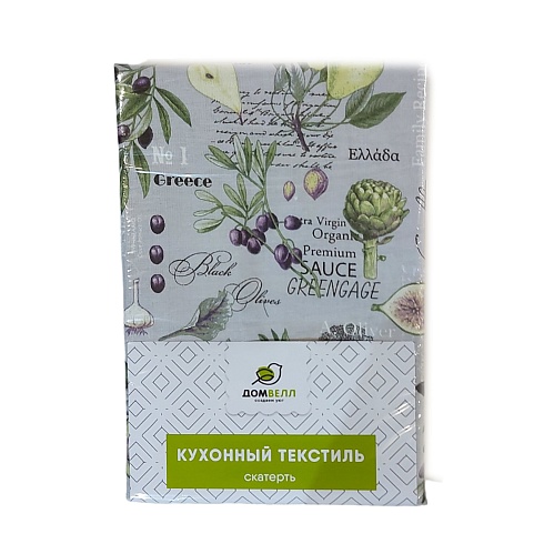 Скатерть из рогожки 120х150 ДомВелл Гурман 3108/1
