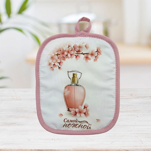 Набор для кухни 2пр Варежка 35*22+Прихватка 18*22 ДомВелл Самой нежной (верх-100%пэ,низ-100%хл.)